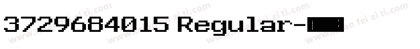 3729684015 Regular字体转换